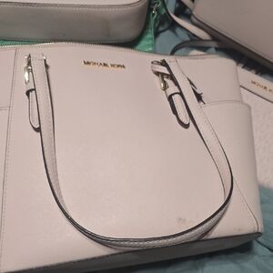 Michael Kors Cream Leather Tote